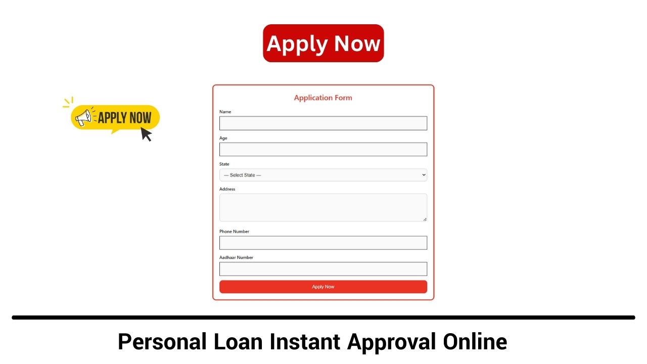 Personal Loan Instant Approval Online