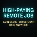 High-Paying Remote Job: Earn $5,000–$8,000/Month from Anywhere