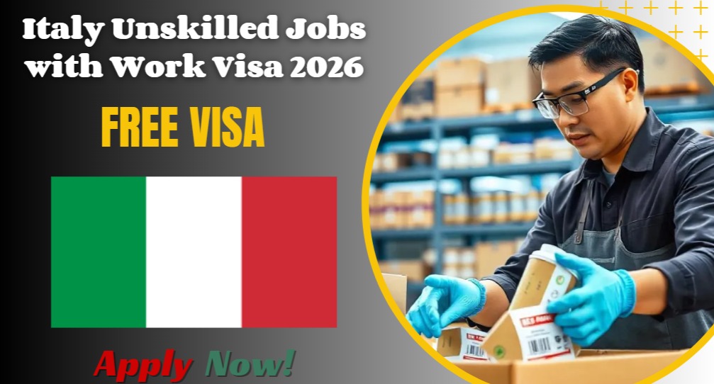 Italy Unskilled Jobs with Work Visa 2026