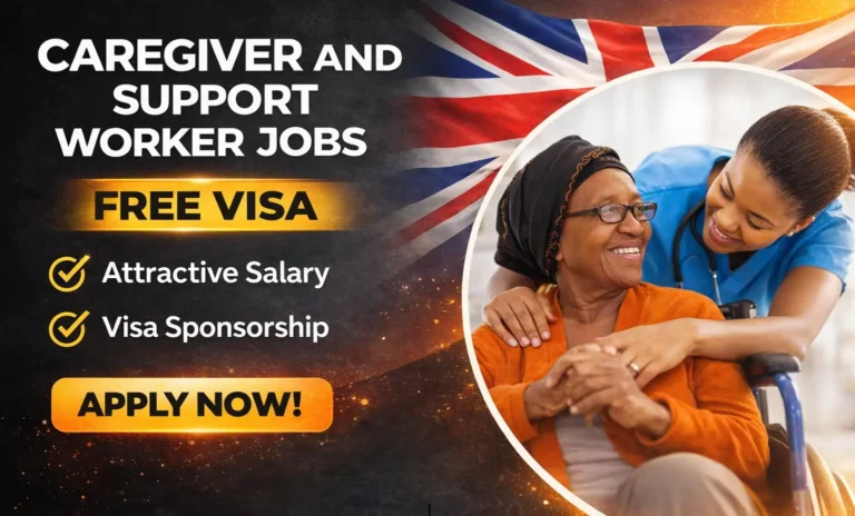Caregiver and Support Worker Jobs in the UK with Visa